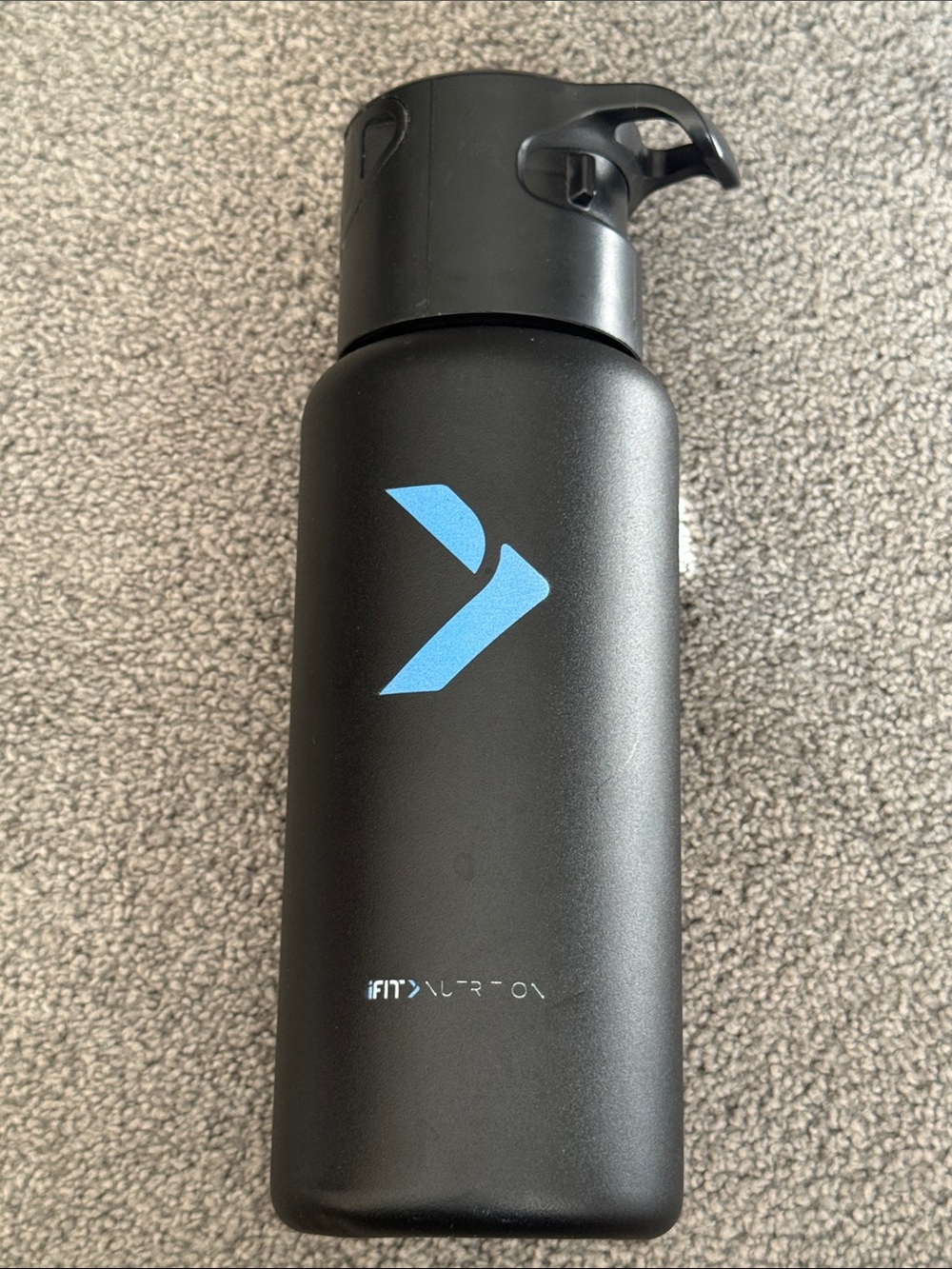 iFIT FitNutrition 30 oz Stainless Steel Adjustable Flow Hydration, Pop Up Straw.